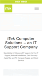 Mobile Screenshot of itekcomputersolutions.co.uk