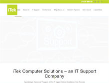 Tablet Screenshot of itekcomputersolutions.co.uk
